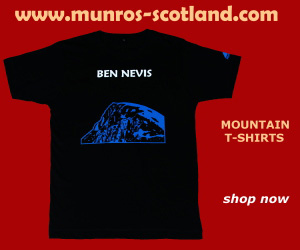 Munros T shirts - Rod Munro - Ben Nevis via Mountain Track