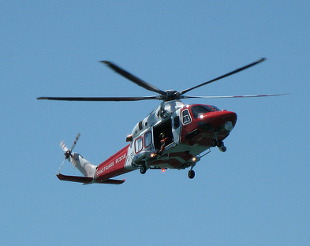 Coastguard helicopter, © David Jones