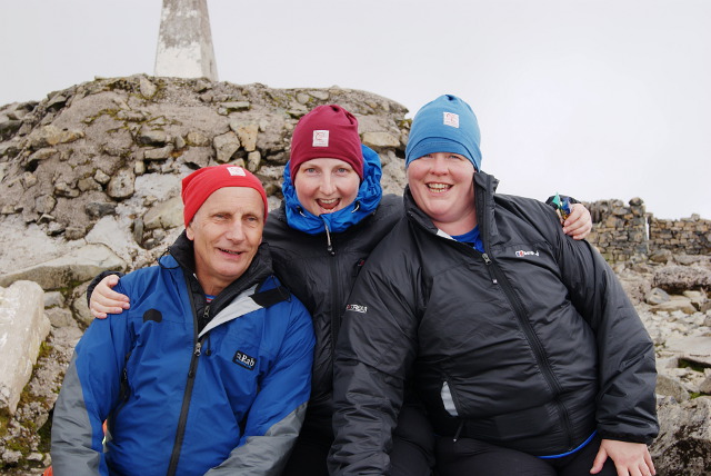 Michael, Fiona and partner Nina at the summit