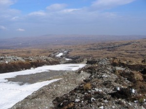 Bulldozed road in Monadhliath, Photo: Richard Webb / CCSA