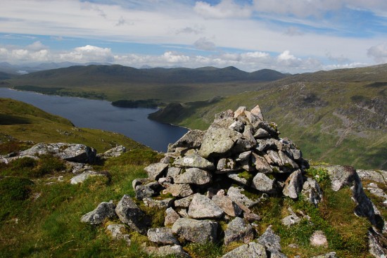 View from Ston an Aonaich Mhoir - the approach would be through the windfarm