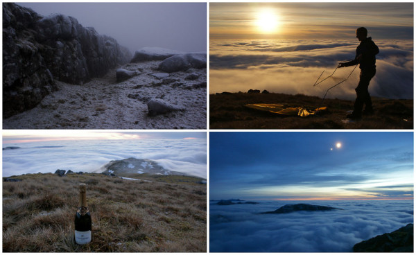 Easily my most memorable cloud inversion and Hogmanay! 31st December 2008 atop Sgorr Dhonuill - Beinn a’ Bheithir.