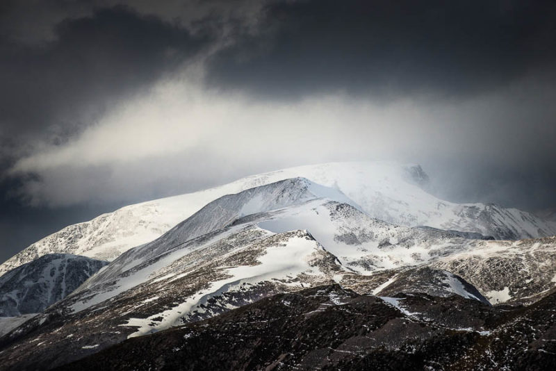 The Mamores and Ben Nevis from Meall Dearg