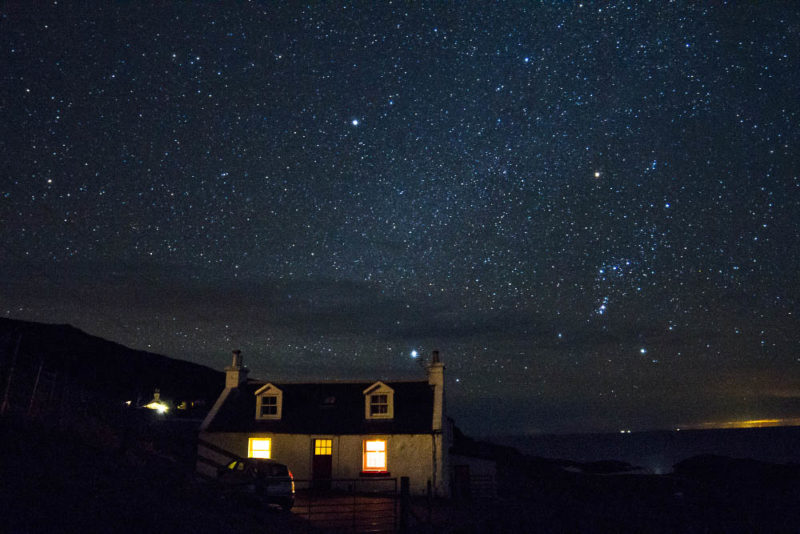The Milky Way over Oldshoremore in Sutherland. Always a humbling sight.